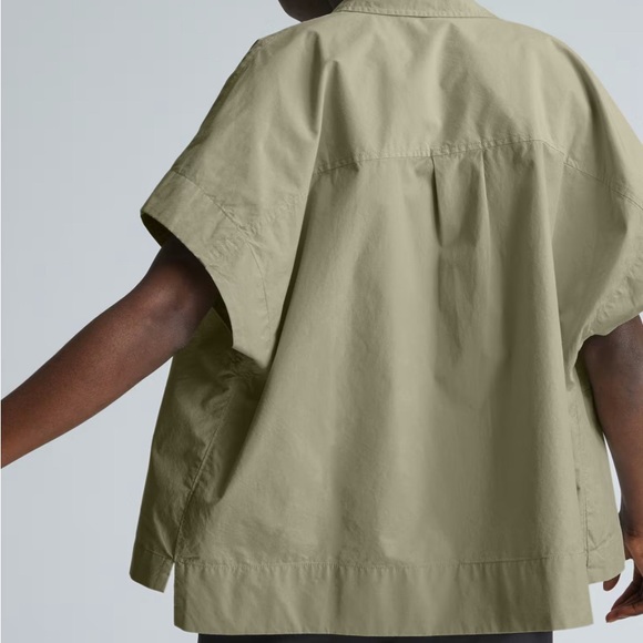 🌿Everlane The Short Sleeve Button Down Box Minimalist Shirt poplin XS - Picture 2 of 13